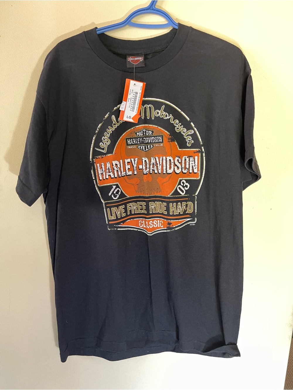 Harley-Davidson Black Short-Sleeve Tee with double sided graphics.